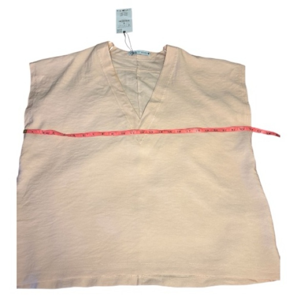Zara Light Pink Sleeveless Blouse - Picture 5 of 7